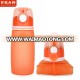 China Manufacturer New BPA Free Foldable Silicone Sport Water Bottle